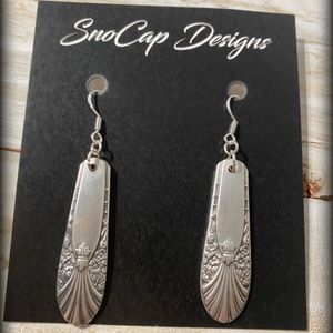 Silver Plated Spoon Handle Earrings